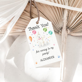 サモエードドッグドッグ誕生日サンキューギフトラベル ギフトタグ