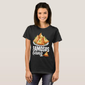 サモサフードサモサメーカーインディアングルメ野菜 Tシャツ (正面フル)