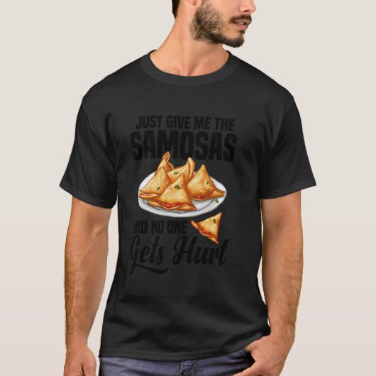 サモサメーカー インド料理好き ヴィーガン 新鮮なサモサ Tシャツ (正面)