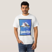 サモシール島インドネシア旅行地図 Tシャツ (正面フル)