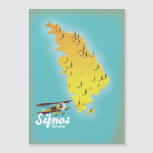 サモスのギリシャ島の地図 (正面)