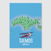 サモスギリシャ島の地図 (正面)