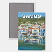 サモスギリシャ旅行 マグネット (正面/裏面)