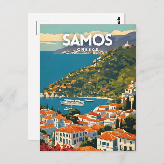 サモスギリシャ ポストカード (正面/裏面)
