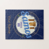 サモス島インギリシャのレトロヴィンテージ休暇 ジグソーパズル (横)