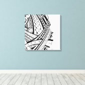 サモモダンアの刺青アート キャンバスプリント (インサイチュ (ウッドフロア))