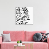 サモモダンアの刺青アート キャンバスプリント (インサイチュ (リビング))