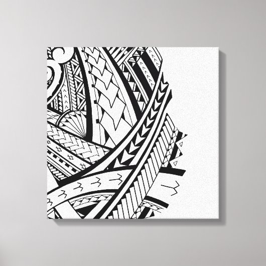 サモモダンアの刺青アート キャンバスプリント (正面)