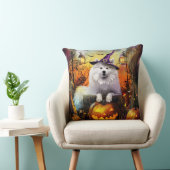 サモ不気味イド犬ハロウィーン魔女とカボチャ クッション (椅子)