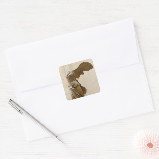 サモ人種の翼のある勝利 スクエアシール (封筒)