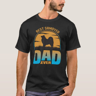 サモ最高のイドパパエバーヴィンテージレトロドッグパパ Tシャツ