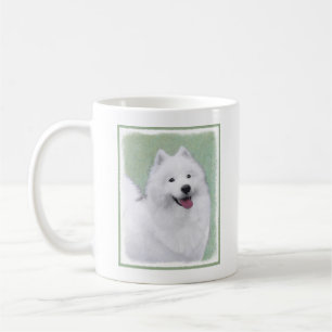 サモ絵画イエドの可愛いオリジナルの犬芸 コーヒーマグカップ