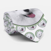 サモ絵画イエドの可愛いオリジナルの犬芸 ネクタイ (ロール)