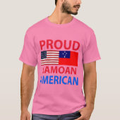サモ誇りを持ったア系アメリカ人 Tシャツ (正面)