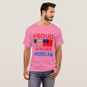 サモ誇りを持ったア系アメリカ人 Tシャツ (正面フル)