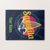 サユリタメキシコサーファーヴィンテージウェーブサンセットビグウェブ ジグソーパズル (横)