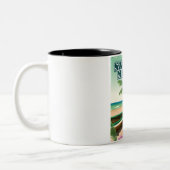 サユリタメキシコビーチポスター ツートーンマグカップ (左)