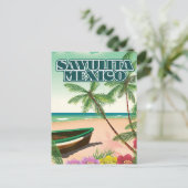 サユリタメキシコビーチポスター ポストカード (スタンド正面)