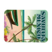 サユリタメキシコビーチポスター マグネット (横)