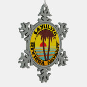 サユリタメキシコリビエラナヤリットサーフィンサーフ スノーフレークピューターオーナメント (左)