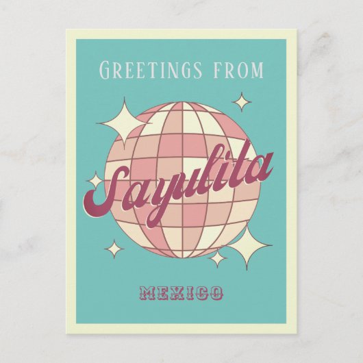 サユリタメキシコレトロヴィンテージパーティーはがき ポストカード (正面)