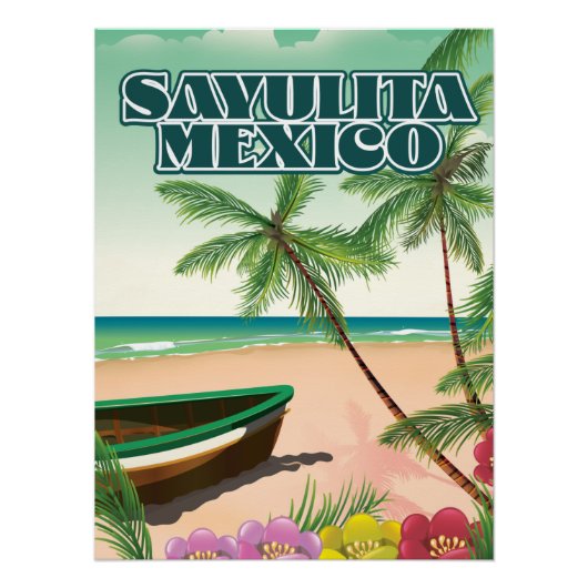 サユリータ メキシコ ビーチポスター ポスター (正面)