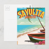 サユリータ メキシコ 旅行ポスター ポストカード (正面/裏面)