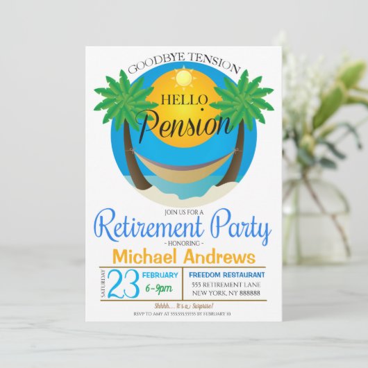サヨナイテンションハローペンションリタイアメントパーティー 招待状 (スタンド正面)