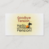 サヨナイテンション,ハローペンションリタイおもしろいアメント 名刺 (裏面)