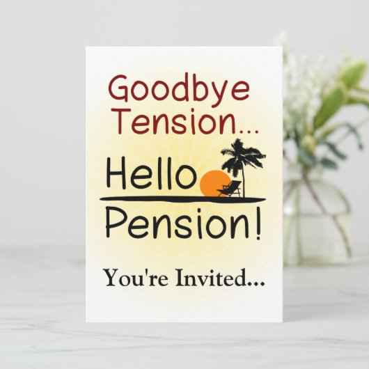 サヨナイテンション，ハローペンションリタイおもしろいアメント 招待状 (スタンド正面)