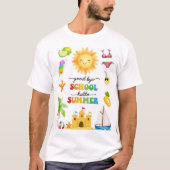 サヨナラ学校 こんにちは夏のパーティTシャツ Tシャツ (正面)