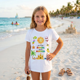サヨナラ学校 こんにちは夏のパーティTシャツ Tシャツ