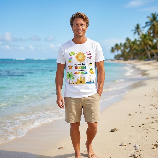 サヨナラ学校 こんにちは夏のパーティTシャツ Tシャツ