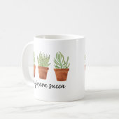 サヨナラSucca 3多肉植物 コーヒーマグカップ (正面左)