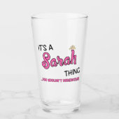 サラが理解できないこと タンブラーグラス (正面)