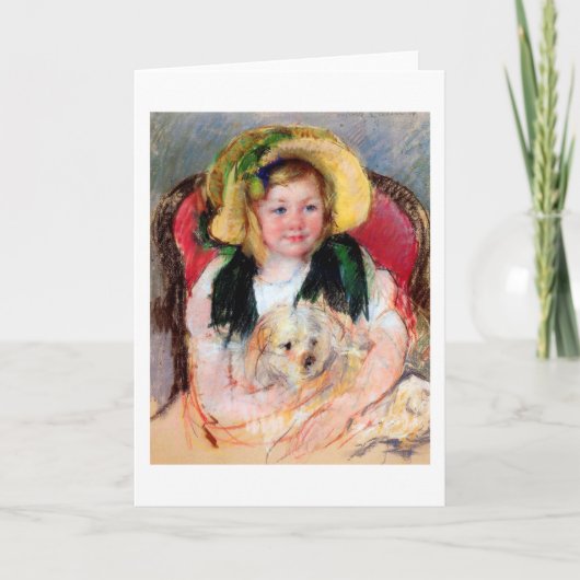 サラと彼女の犬、カッサット カード (正面)