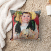 サラと彼女の犬、カッサット クッション (ブランケット)