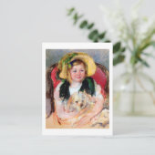 サラと彼女の犬、カッサット ポストカード (スタンド正面)