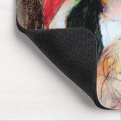 サラと彼女の犬、カッサット マウスパッド (コーナー)