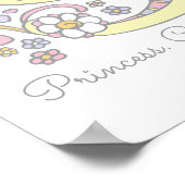 サラのイニシャル文字アート名前の意味S ポスター (角)