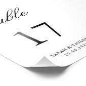 サラのテーブル番号 フォトプリント            (角)