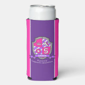 サラの名前はピンクのクレストのユニコーンを意味する スリム缶クーラー (Seltzer正面)