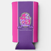 サラの名前はピンクのクレストのユニコーンを意味する スリム缶クーラー (正面)