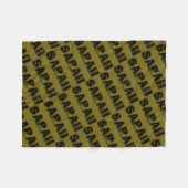 サラの孤児の黒いキャラクター、はっきりしたで動揺してな文字 フリースブランケット (正面(横))