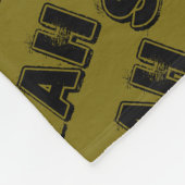 サラの孤児の黒いキャラクター、はっきりしたで動揺してな文字 フリースブランケット (角)