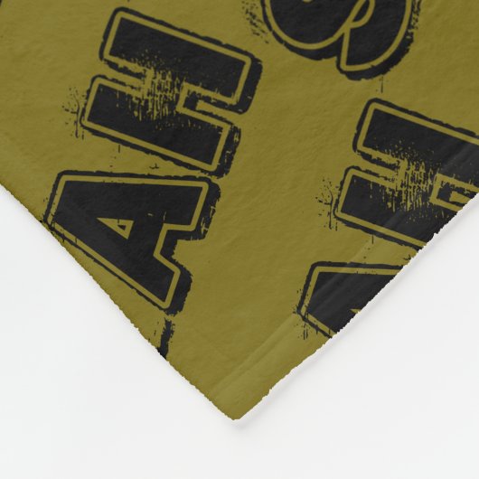 サラの孤児の黒いキャラクター、はっきりしたで動揺してな文字 フリースブランケット (角)