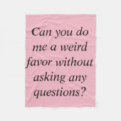 サラの孤児の黒い引用文は風変わりなfavoを半球形に作ることができます フリースブランケット (正面)