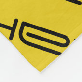 サラの幾何学的な繰り返しパターン孤児の黒 フリースブランケット (角)