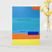 サラの精神衛生の挨拶状 カード (黄色い花)