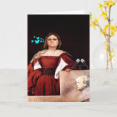 サラの行商人の研摩機のカスタマイズ可能なバースデー・カード カード (黄色い花)